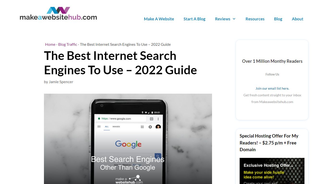 The Best Internet Search Engines To Use – 2022 Guide - Make A Website Hub